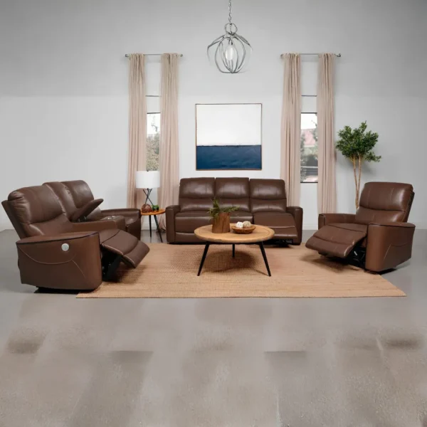 Greenfield 3-Piece Reclining Sofa Set By Coaster Furniture - Image 2