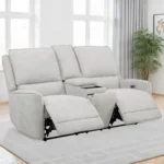 Sylmar Chenille Loveseat Recliner By Coaster Furniture - Image 3
