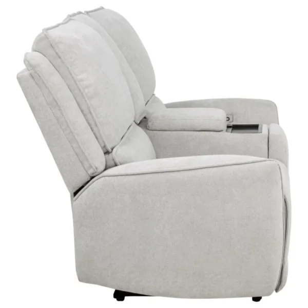 Sylmar Chenille Loveseat Recliner By Coaster Furniture - Image 5