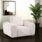 Burnett Chenille Armchair Tufted By Coaster Furniture