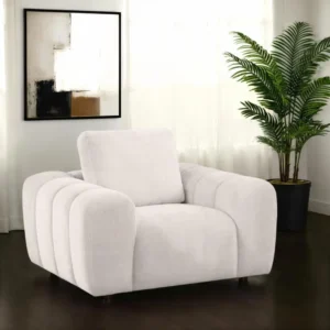Burnett Chenille Armchair Tufted By Coaster Furniture