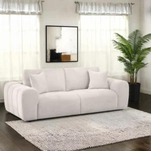 Burnett Chenille Tufted Sofa By Coaster Furniture