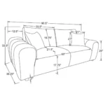 Burnett Chenille Tufted Sofa By Coaster Furniture - Image 10
