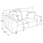 Burnett Contemporary Sofa Sets Living Room By Coaster Furniture - Image 12