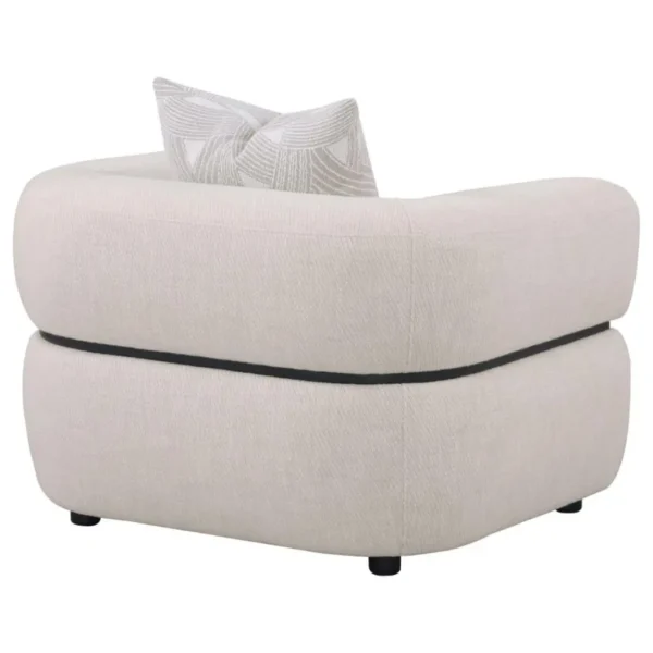 Jeanette Modern Beige Armchair By Coaster Furniture - Image 3