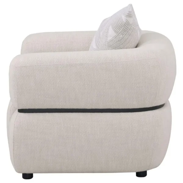 Jeanette Modern Beige Armchair By Coaster Furniture - Image 4