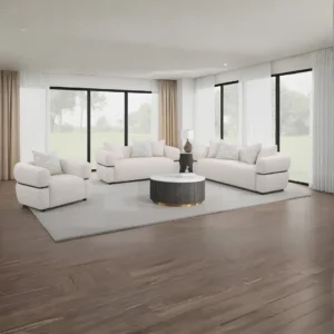Jeanette 3-Piece Beige Sofa Set By Coaster Furniture