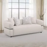 Jeanette 3-Piece Beige Sofa Set By Coaster Furniture - Image 3