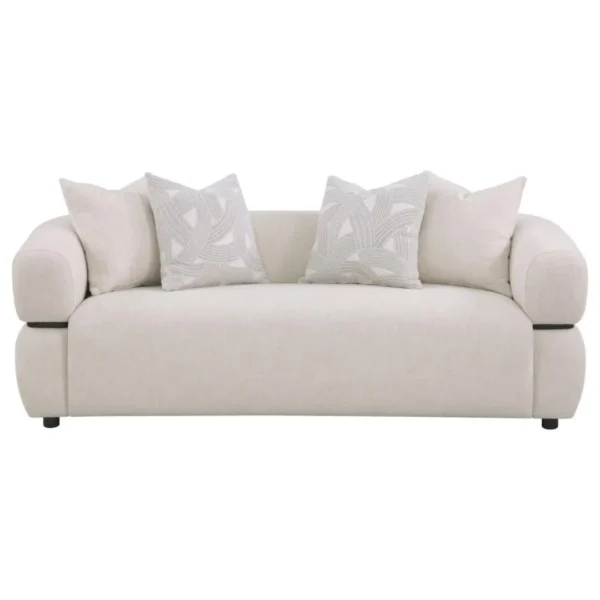 Jeanette 84-Inch Sofa Beige By Coaster Furniture - Image 2