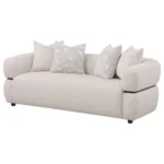 Jeanette 84-Inch Sofa Beige By Coaster Furniture - Image 3
