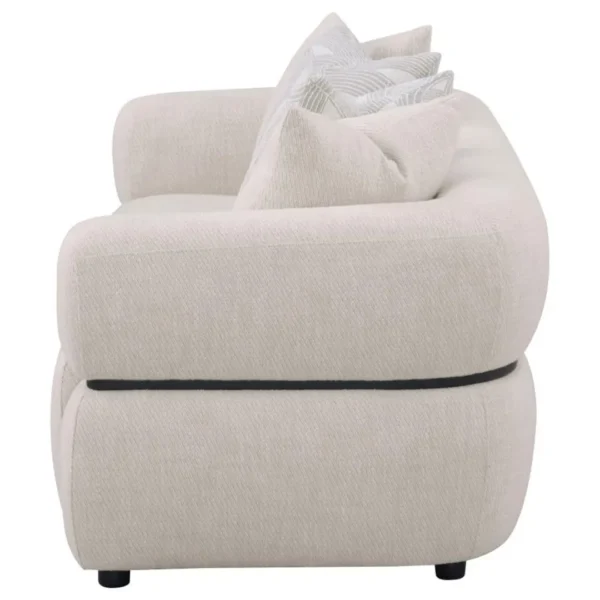 Jeanette 84-Inch Sofa Beige By Coaster Furniture - Image 4