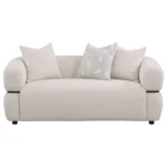 Jeanette 73-Inch Beige Loveseat By Coaster Furniture - Image 2