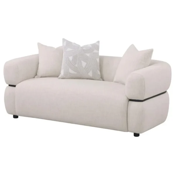 Jeanette 3-Piece Beige Sofa Set By Coaster Furniture - Image 5