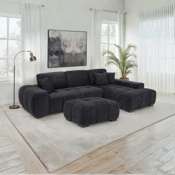 Octavia Chaise Sectional Sofa By Coaster Furniture - Image 3