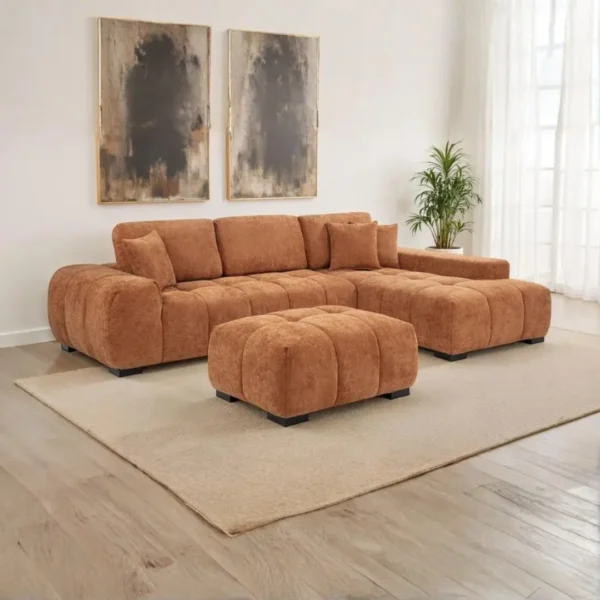 Octavia Chaise Sectional Sofa By Coaster Furniture - Image 5