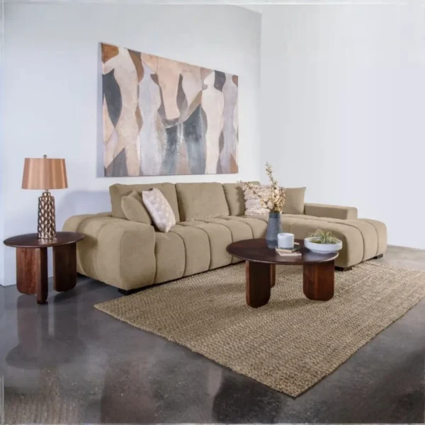 Octavia Chaise Sectional Sofa By Coaster Furniture - Image 7