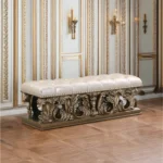 Constantine Gold Bench for Bedroom by ACME