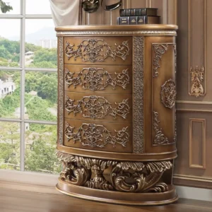 Constantine Gold Wooden Storage Chest by ACME
