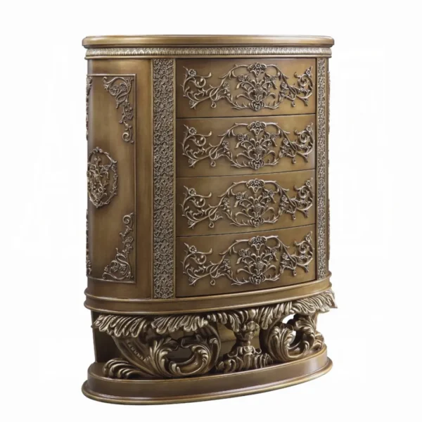 Constantine Gold Wooden Storage Chest by ACME - Image 2