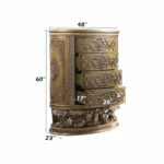 Constantine Gold Wooden Storage Chest by ACME - Image 4
