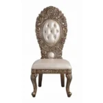 Constantine Leather Side Chair Set of 2 by ACME - Image 3