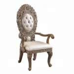 Constantine Leather Dining Arm Chair Set of 2 by ACME