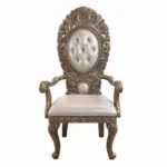 Constantine Leather Dining Arm Chair Set of 2 by ACME - Image 2