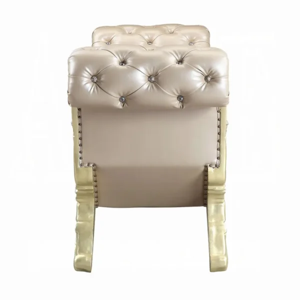 Vatican Leather Bedroom Bench by ACME - Image 2