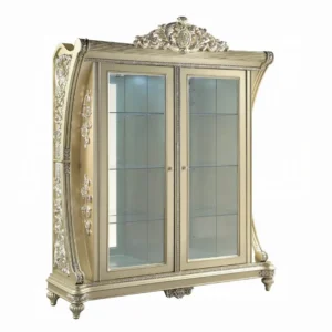 Vatican Champagne Curio Cabinet by ACME