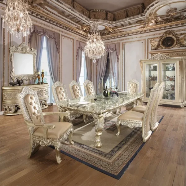 Vatican Champagne Curio Cabinet by ACME - Image 5