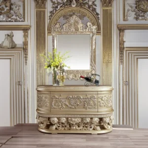 Vatican Champagne Dining Server Cabinet by ACME