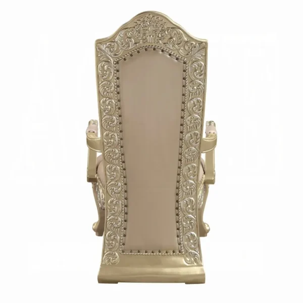 Vatican Leather Arm Dining Chair Set of 2 by ACME - Image 5