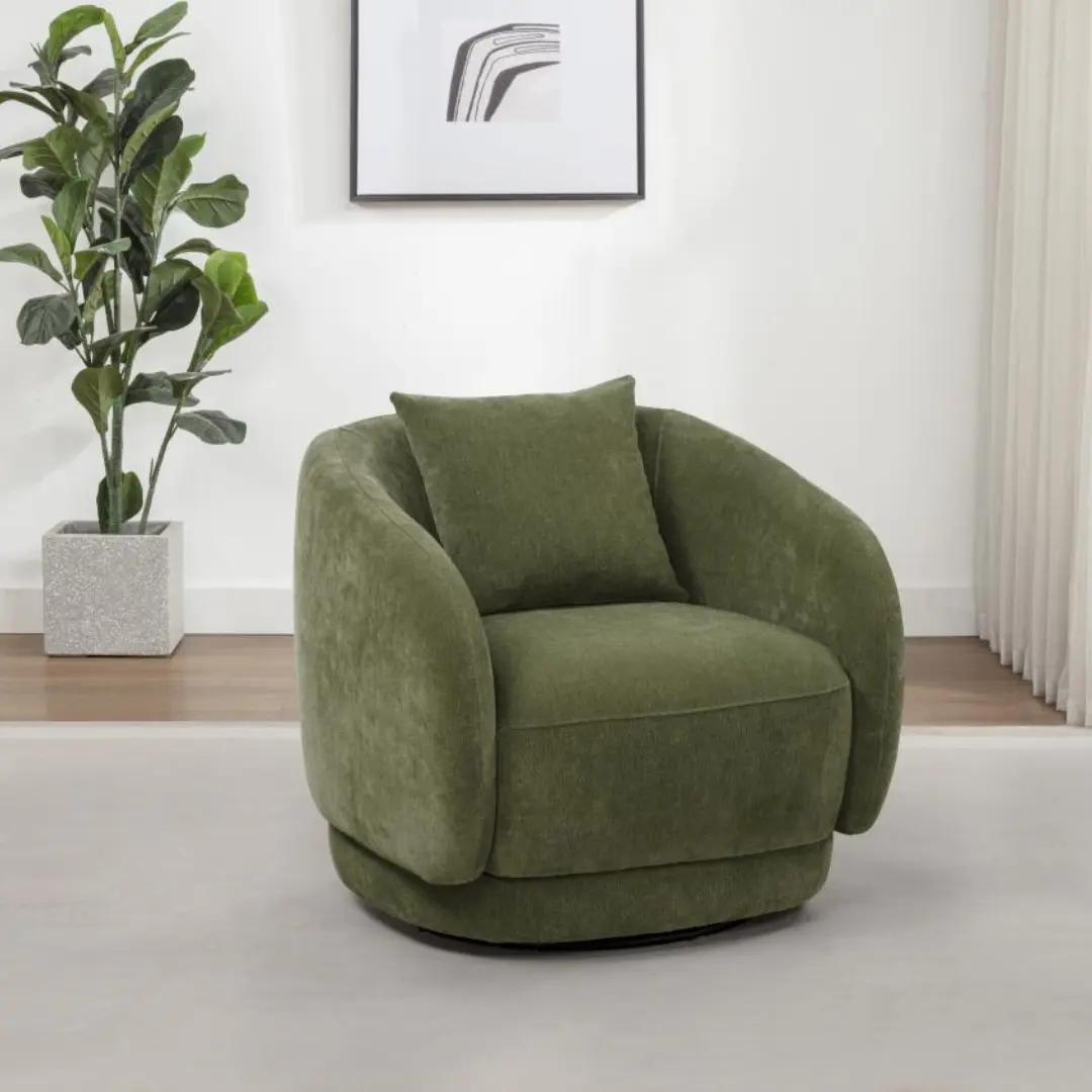 Arnaud Round Swivel Accent Chair By Coaster Furniture | U-Trade Furniture Arnaud Round Swivel Accent Chair By Coaster Furniture - Image 1