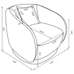 Arnaud Round Swivel Accent Chair By Coaster Furniture - Image 10