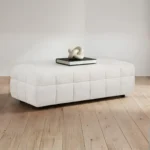 Amara Ivory Upholstered Ottoman By Coaster Furniture