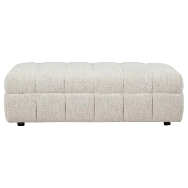 Amara Ivory Upholstered Ottoman By Coaster Furniture - Image 2