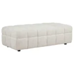 Amara Ivory Upholstered Ottoman By Coaster Furniture - Image 3