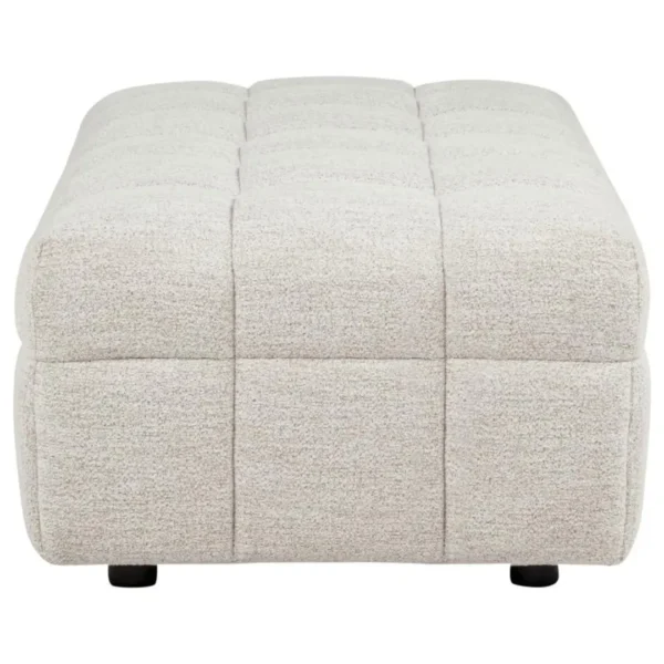 Amara Ivory Upholstered Ottoman By Coaster Furniture - Image 4