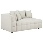 Amara Upholstered Ivory Loveseat By Coaster Furniture