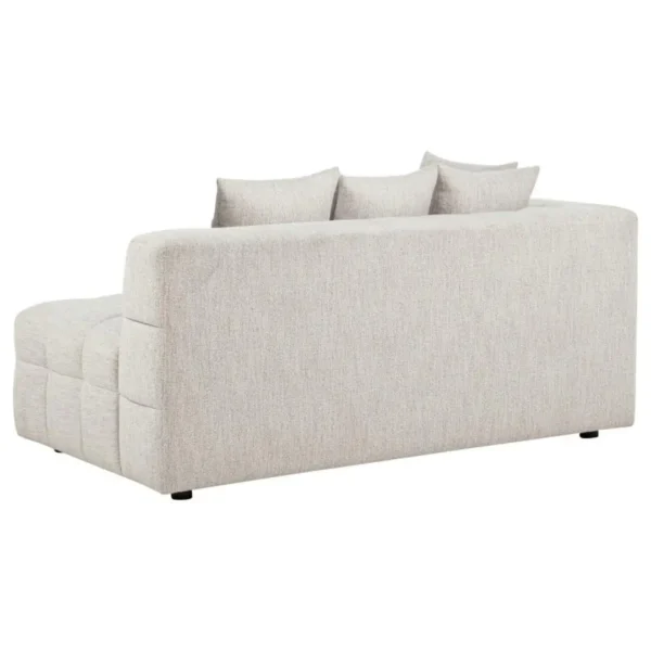 Amara Upholstered Ivory Loveseat By Coaster Furniture - Image 3