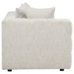 Amara Upholstered Ivory Loveseat By Coaster Furniture - Image 4