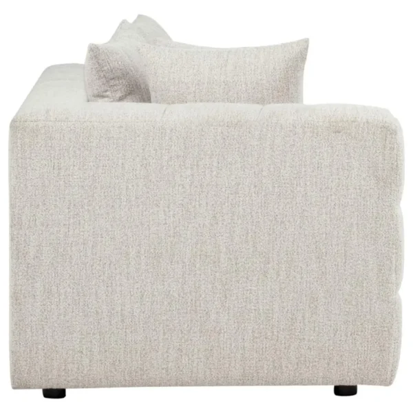 Amara Upholstered Ivory Loveseat By Coaster Furniture - Image 4