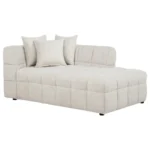 Amara Ivory Tufted Chaise By Coaster Furniture