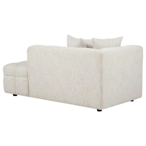 Amara Ivory Tufted Chaise By Coaster Furniture - Image 4