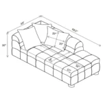 Amara Ivory Tufted Chaise By Coaster Furniture - Image 6