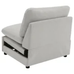 Collins Armless Modern Recliner By Coaster Furniture - Image 11