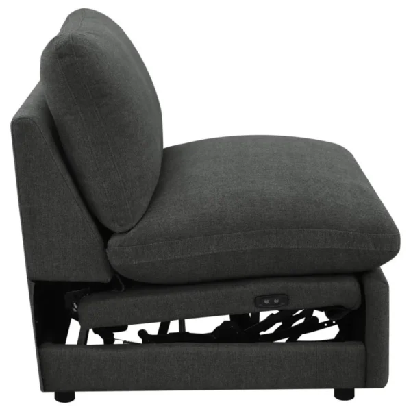 Collins Armless Modern Recliner By Coaster Furniture - Image 12