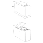 Collins Console Table With Storage By Coaster Furniture - Image 14