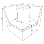 Collins Modular Corner Wedge Sofa By Coaster Furniture - Image 10