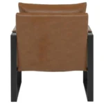 Rosalind Brown Leather Accent Chair By Coaster Furniture - Image 5